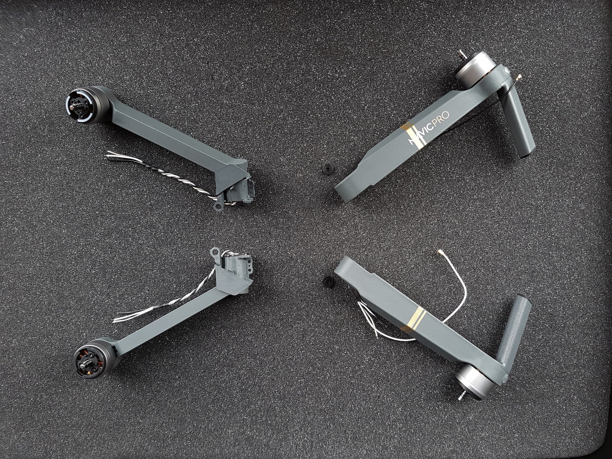 DJI Mavic Pro drone Replacement Arms - 4 arms complete set DJI Mavic Pro Replacement Arms - 4 arms complete set