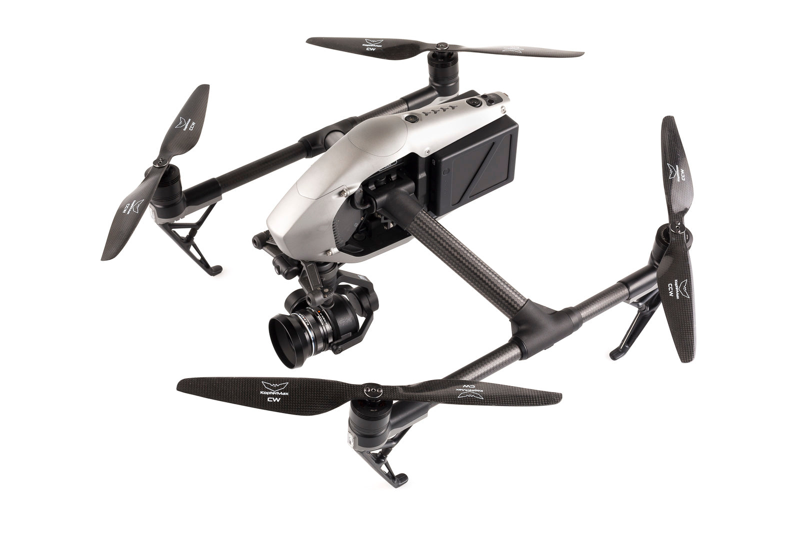 Carbon Fiber propeller adapters for DJI Inspire 2 drone Carbon Fiber propeller adapters for DJI Inspire 2 drone