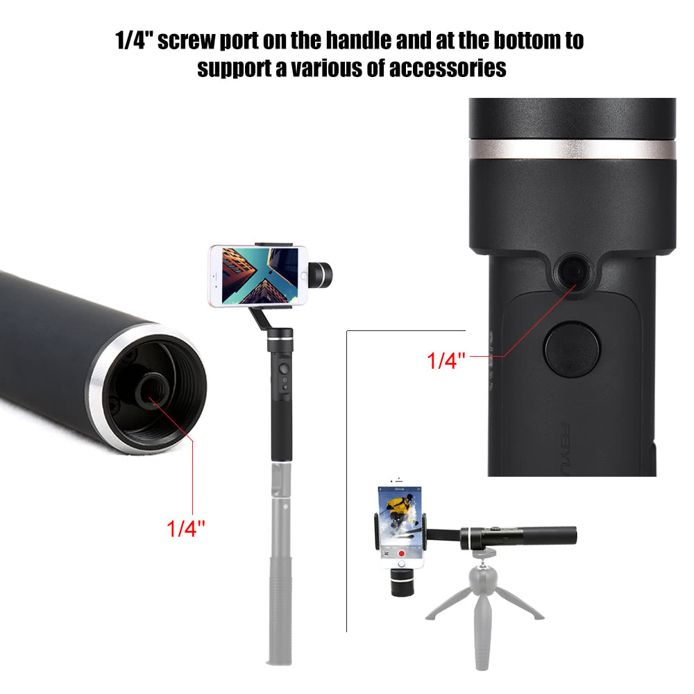 FeiyuTech SPG NEW VERSION - 3 Axis Splash Proof Smartphone & GoPro Handheld Gimbal Stabilizer