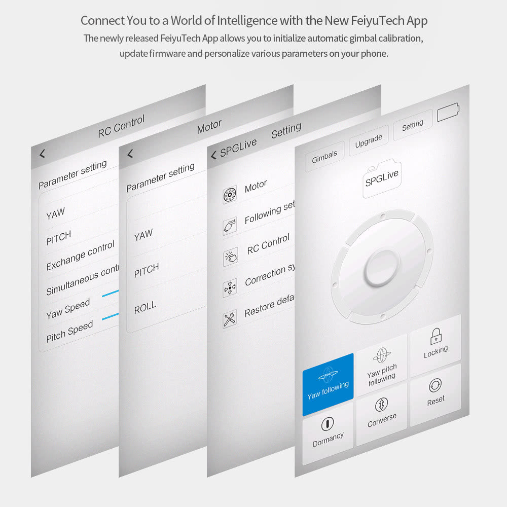 FeiyuTech SPG NEW VERSION - 3 Axis Splash Proof Smartphone & GoPro Handheld Gimbal Stabilizer FeiyuTech SPG NEW VERSION - 3 Axis Splash Proof Smartphone & GoPro Handheld Gimbal Stabilizer