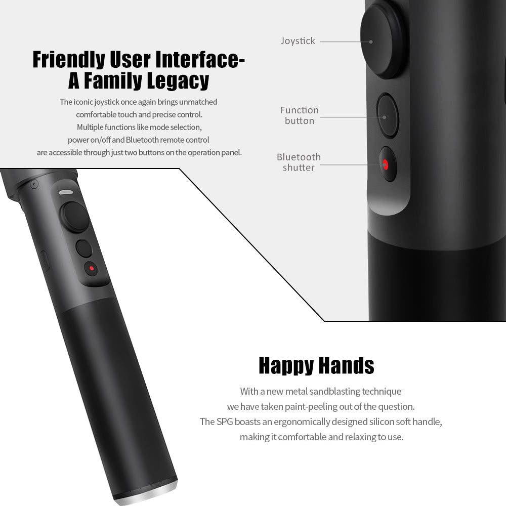 FeiyuTech SPG NEW VERSION - 3 Axis Splash Proof Smartphone & GoPro Handheld Gimbal Stabilizer FeiyuTech SPG NEW VERSION - 3 Axis Splash Proof Smartphone & GoPro Handheld Gimbal Stabilizer