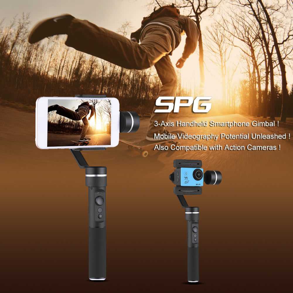 FeiyuTech SPG NEW VERSION - 3 Axis Splash Proof Smartphone & GoPro Handheld Gimbal Stabilizer FeiyuTech SPG NEW VERSION - 3 Axis Splash Proof Smartphone & GoPro Handheld Gimbal Stabilizer