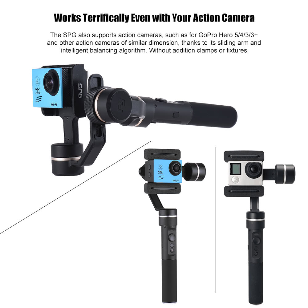 FeiyuTech SPG NEW VERSION - 3 Axis Splash Proof Smartphone & GoPro Handheld Gimbal Stabilizer FeiyuTech SPG NEW VERSION - 3 Axis Splash Proof Smartphone & GoPro Handheld Gimbal Stabilizer