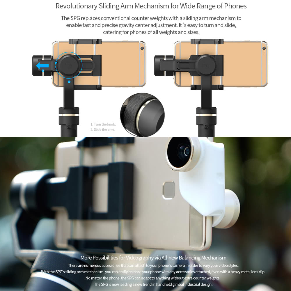 FeiyuTech SPG NEW VERSION - 3 Axis Splash Proof Smartphone & GoPro Handheld Gimbal Stabilizer FeiyuTech SPG NEW VERSION - 3 Axis Splash Proof Smartphone & GoPro Handheld Gimbal Stabilizer