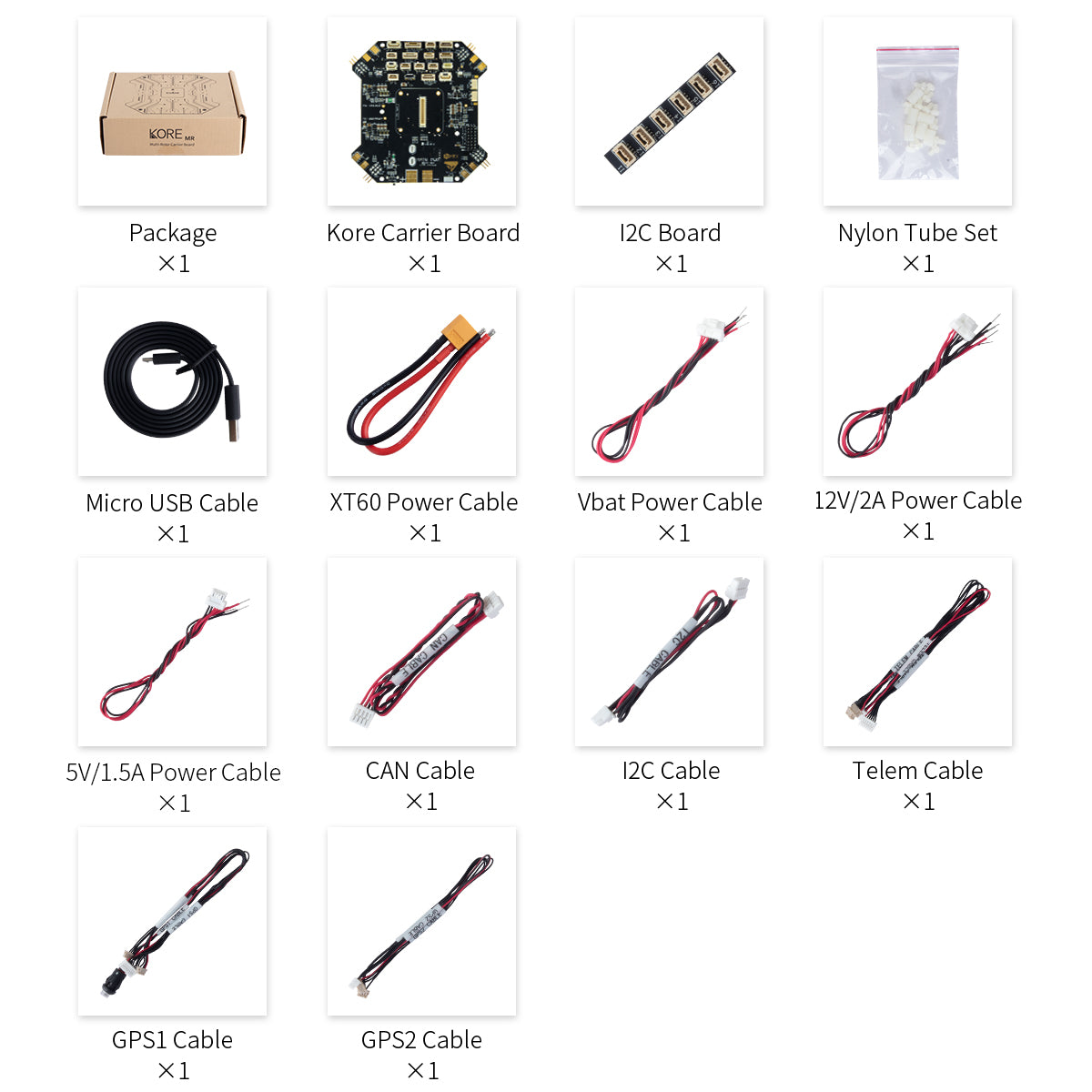 The Kore carrier board The Kore carrier board