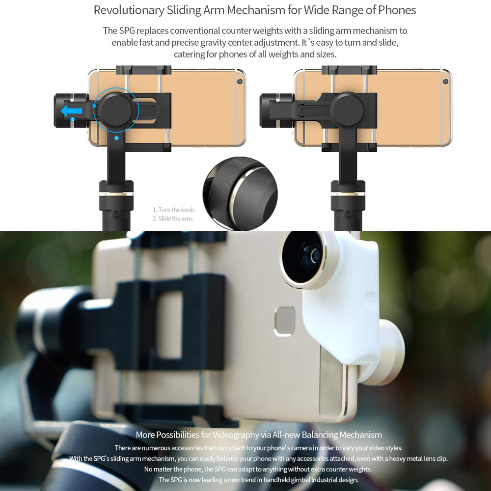 FeiyuTech SPG NEW VERSION - 3 Axis Splash Proof Smartphone & GoPro 